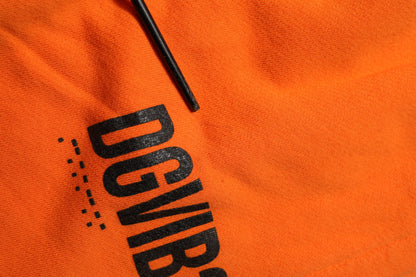 Dolce &amp; Gabbana – Orangefarbene Jogginghose aus Baumwolle mit DG VIB3-Logo und Kordelzug