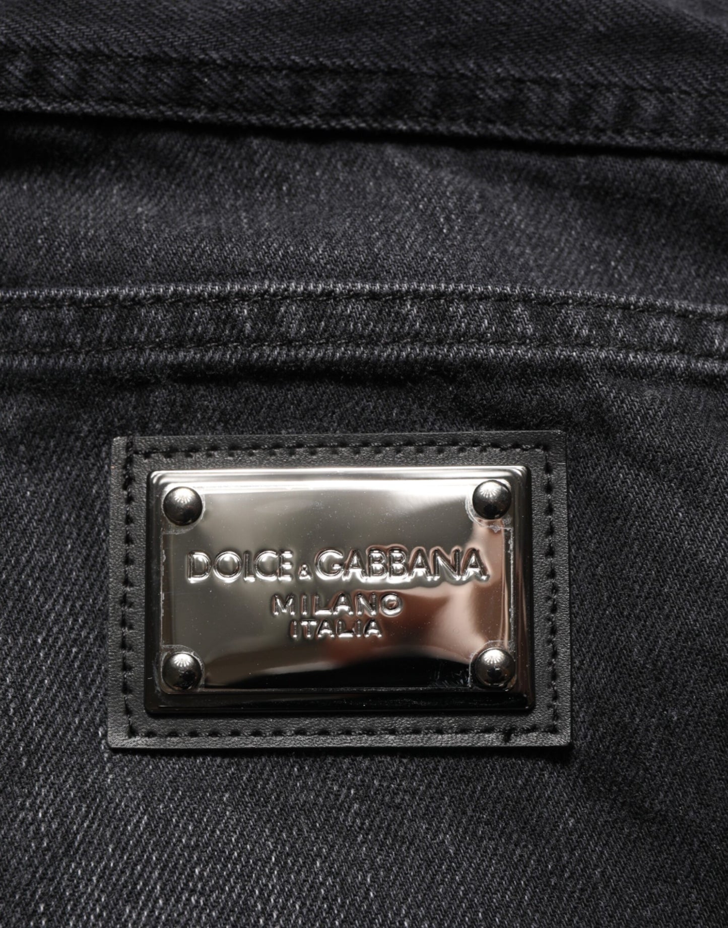 Dolce &amp; Gabbana – Schwarze Skinny-Jeans aus gewaschener Baumwolle für Herren