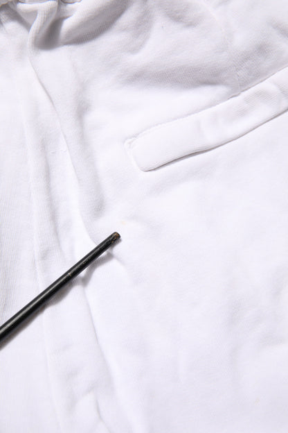 Dolce &amp; Gabbana – Weiße Cargohose aus Baumwolle mit Logo-Patch