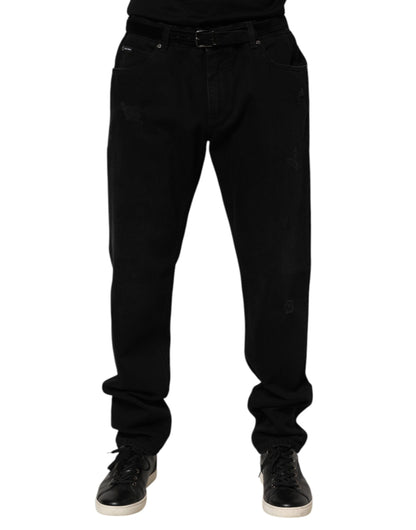Dolce &amp; Gabbana Schwarze Jeans aus normalem Baumwolldenim für Herren