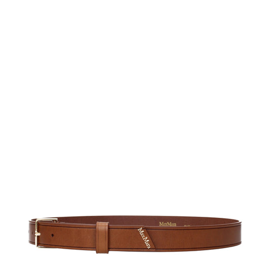 Max Mara – Braune, normale Ledergürtel