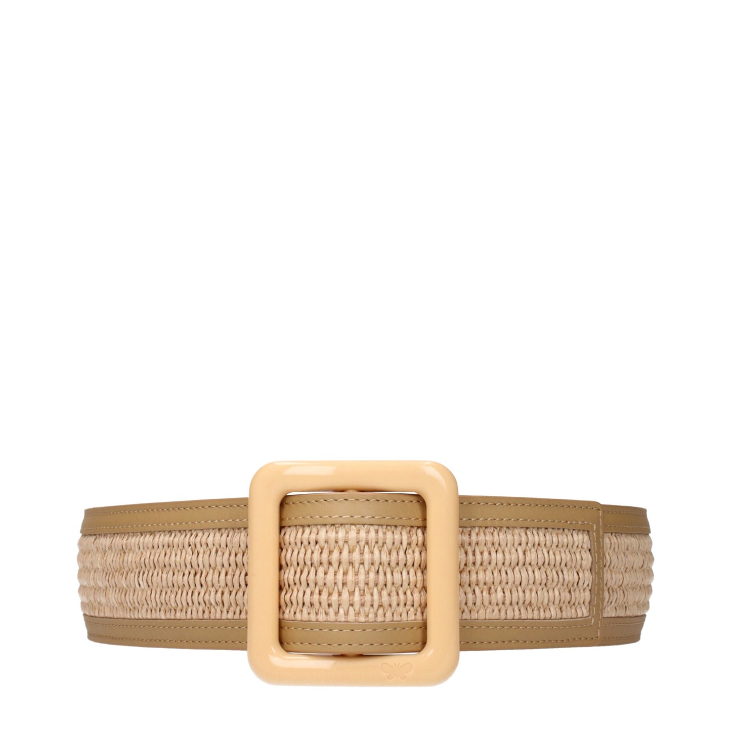 Max Mara Beige Raffia-Gürtel