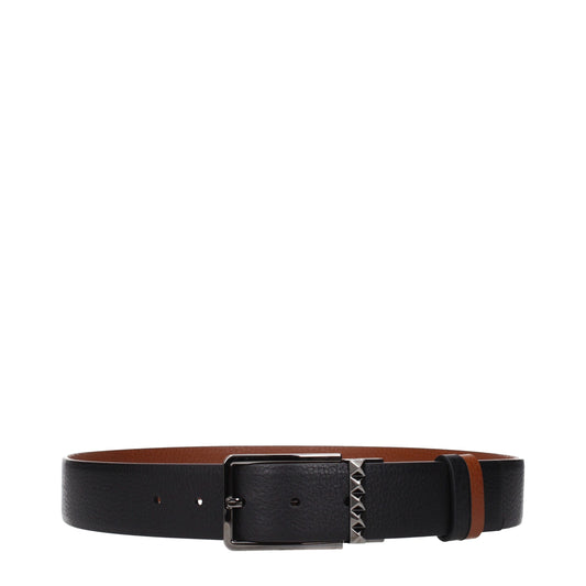 Valentino Garavani – Schwarze, normale Ledergürtel