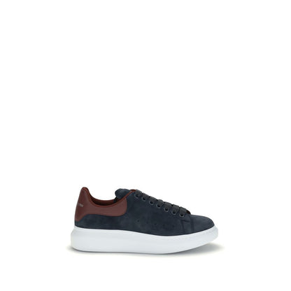 Alexander McQueen Blue Leather Chunky Sneakers