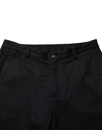 Dolce &amp; Gabbana Schwarze Kaschmirhose für formelle Anlässe