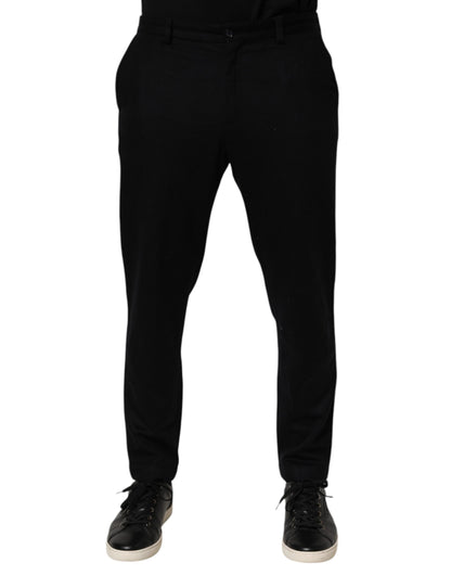 Dolce &amp; Gabbana Schwarze Kaschmirhose für formelle Anlässe