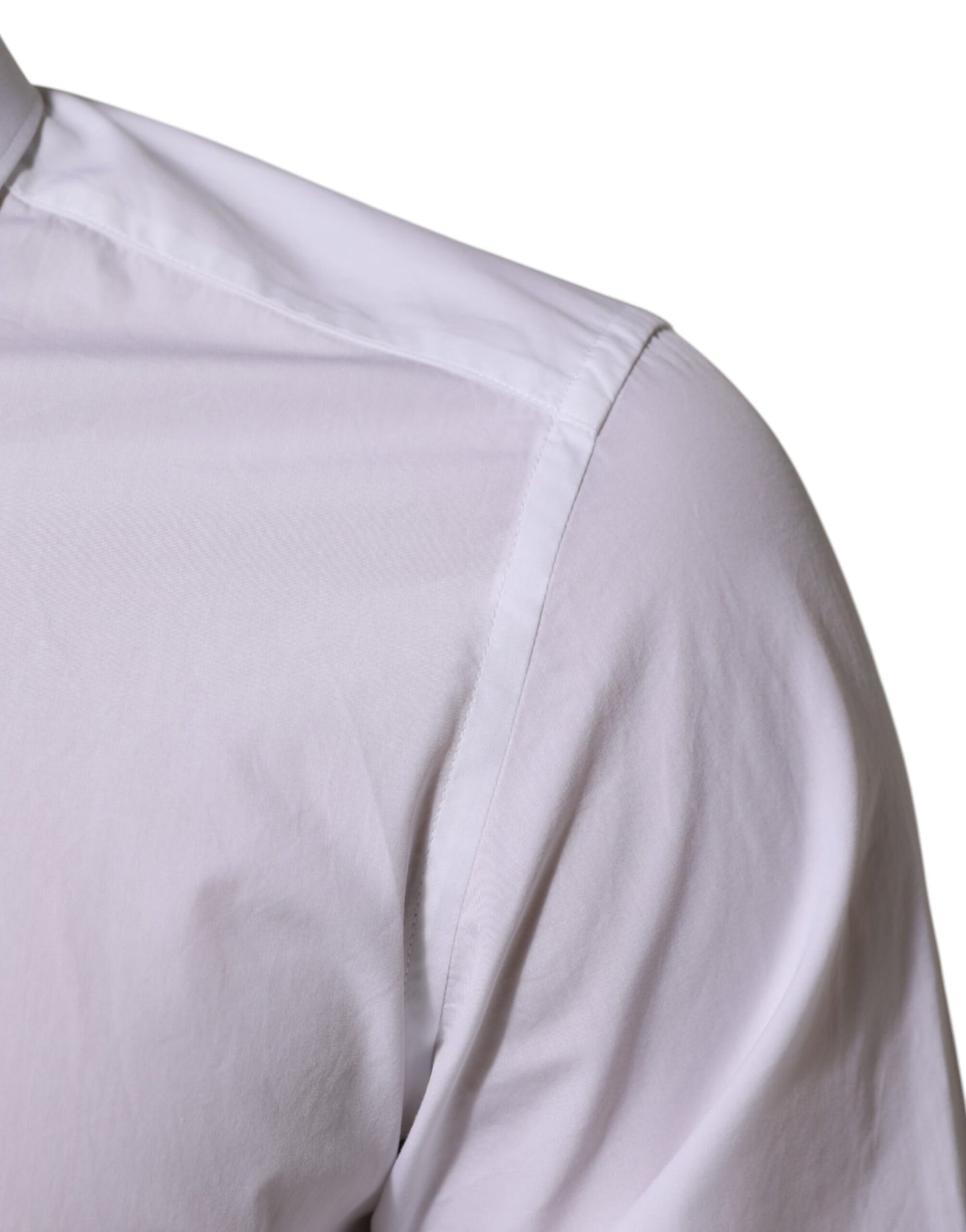 Dolce &amp; Gabbana Weißes MARTINI-Herrenhemd aus Baumwolle