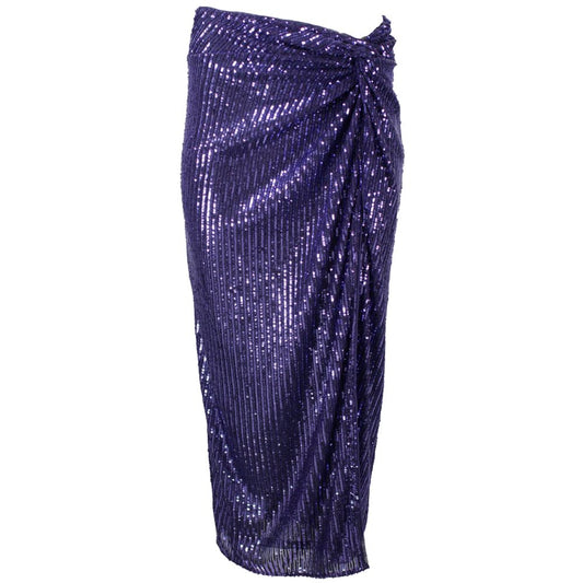 PINKO Purple Polyester Skirt