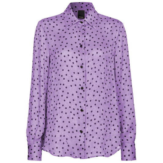 PINKO Purple Polyester Shirt