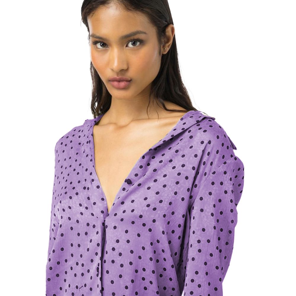 PINKO Purple Polyester Shirt
