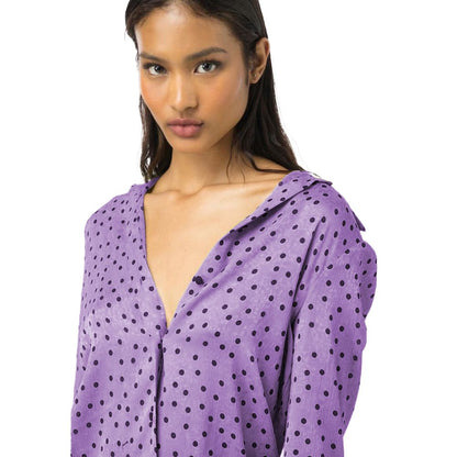 PINKO Purple Polyester Shirt