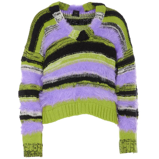 PINKO Purple Marabou Sweater