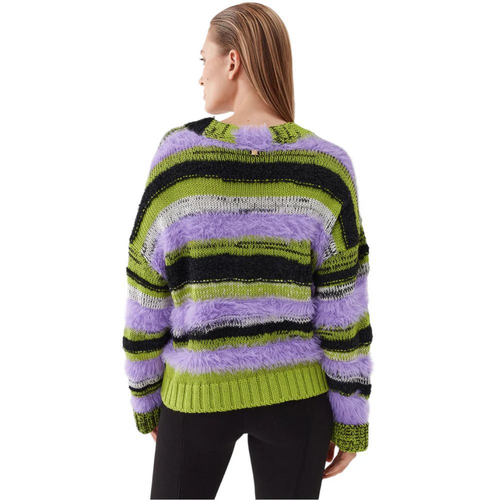 PINKO Purple Marabou Sweater