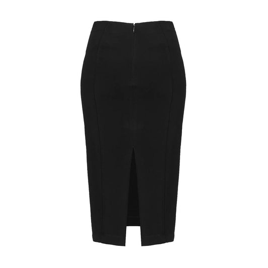 PINKO Black Viscose Skirt