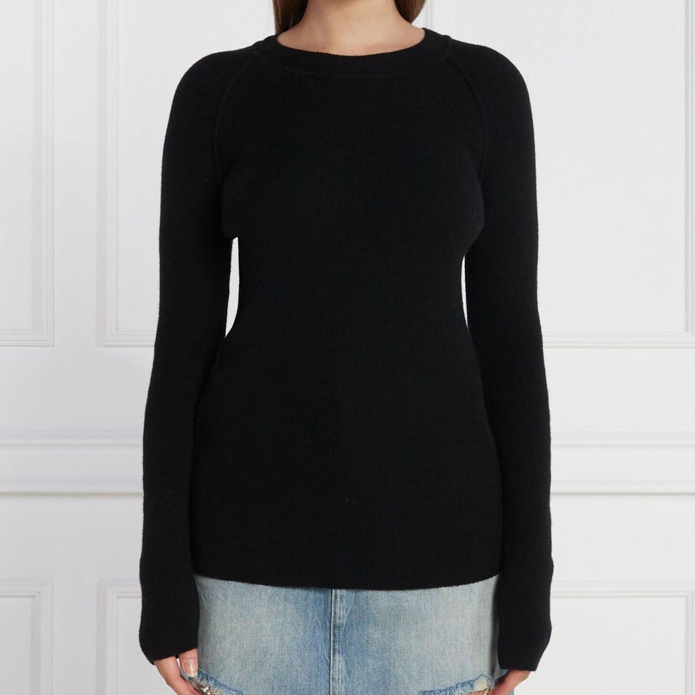 PINKO Black Wool Sweater
