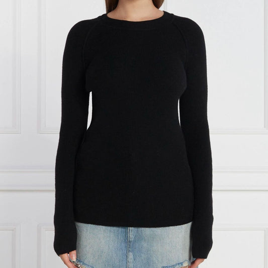 PINKO Black Wool Sweater