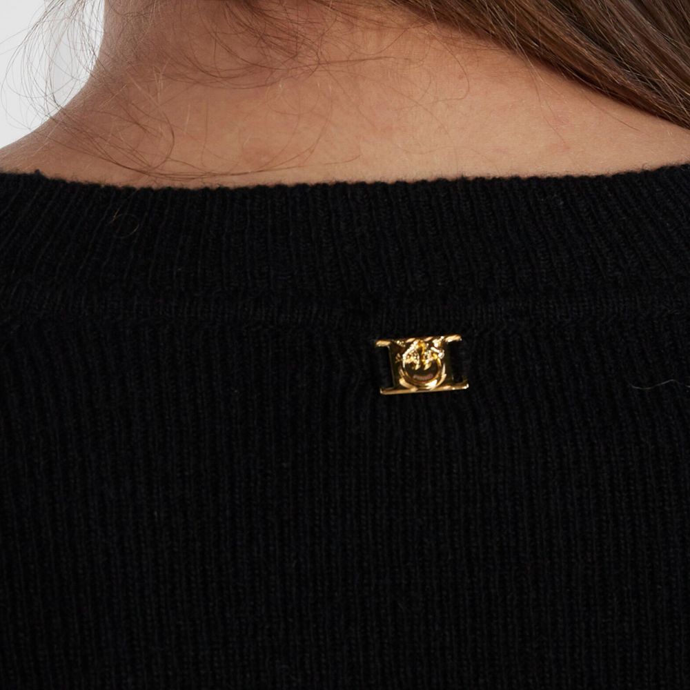 PINKO Black Wool Sweater