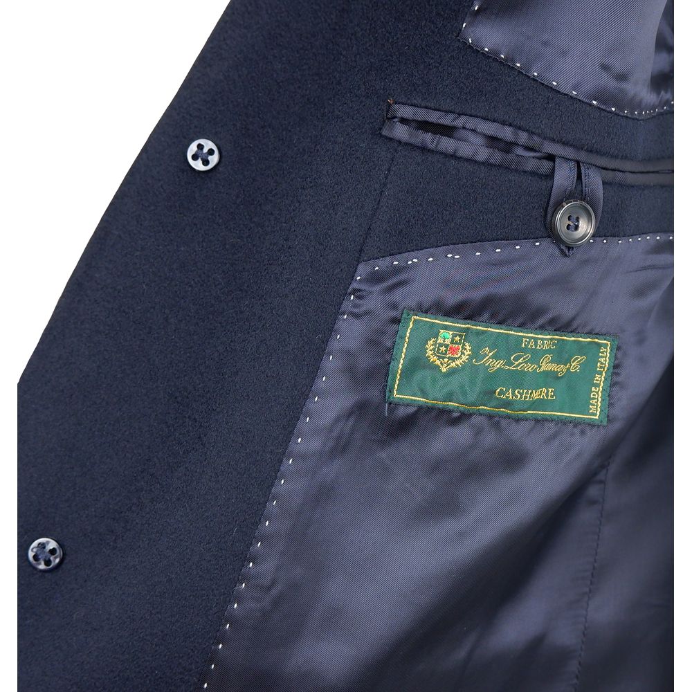 Blaue Kaschmirjacke für Herren, Made in Italy