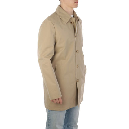 Aquascutum Beige Herren Trenchcoat aus Baumwolle