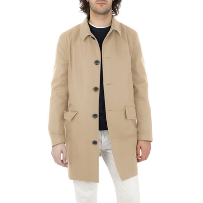 Aquascutum Beige Baumwoll-Herrenjacke