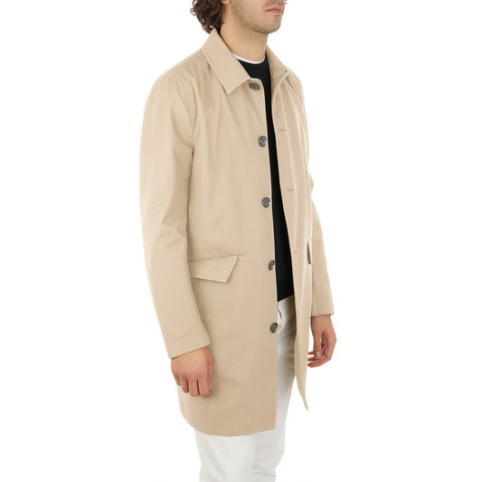 Aquascutum Beige Baumwoll-Herrenjacke