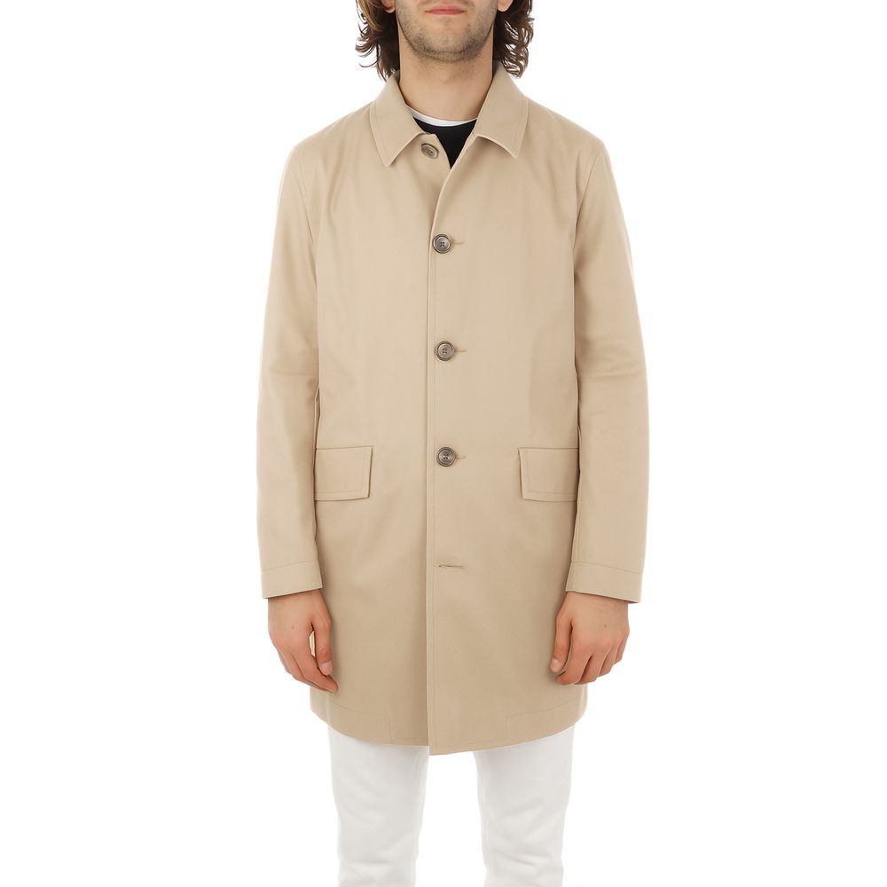 Aquascutum Beige Baumwoll-Herrenjacke