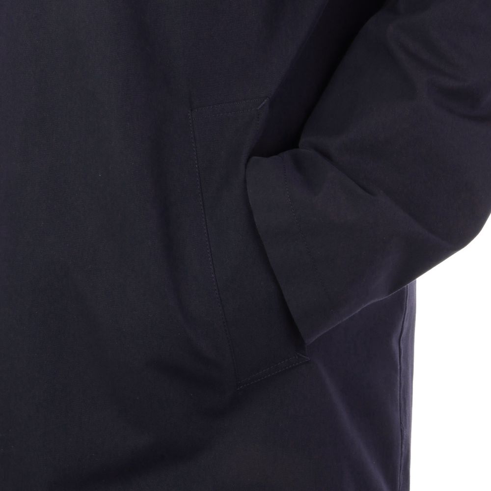 Aquascutum Herren-Trenchcoat aus blauer Baumwolle