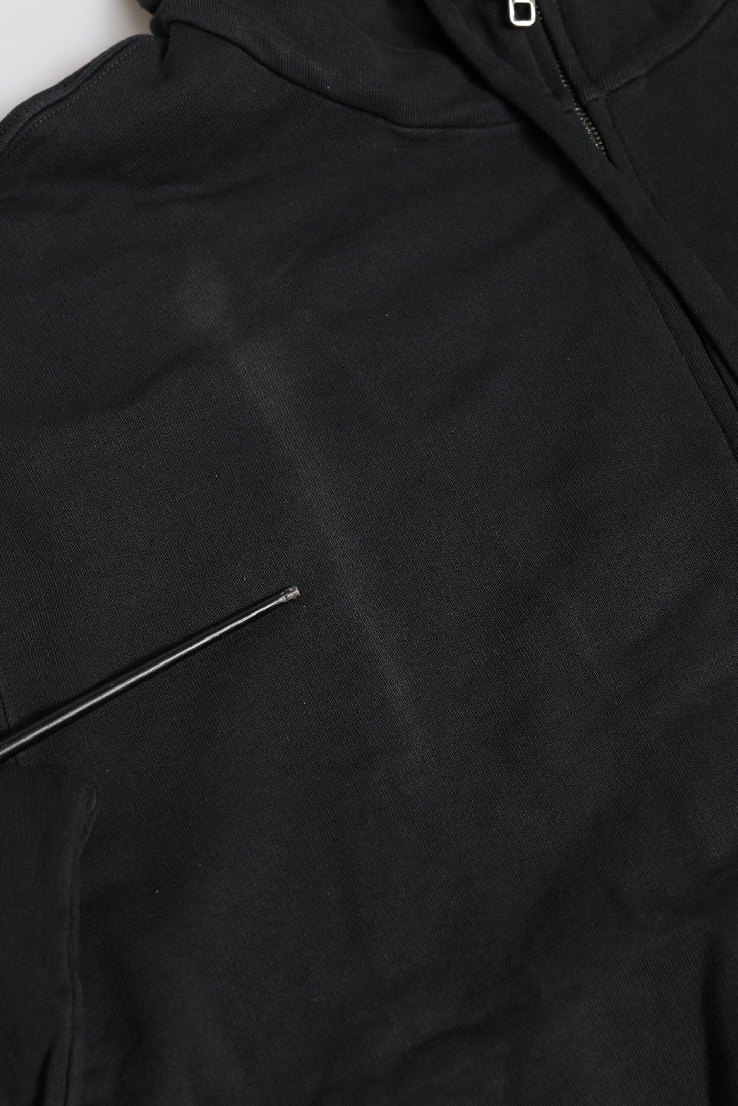 Dolce &amp; Gabbana – Schwarzes Sweatshirt mit durchgehendem Reißverschluss und Logo