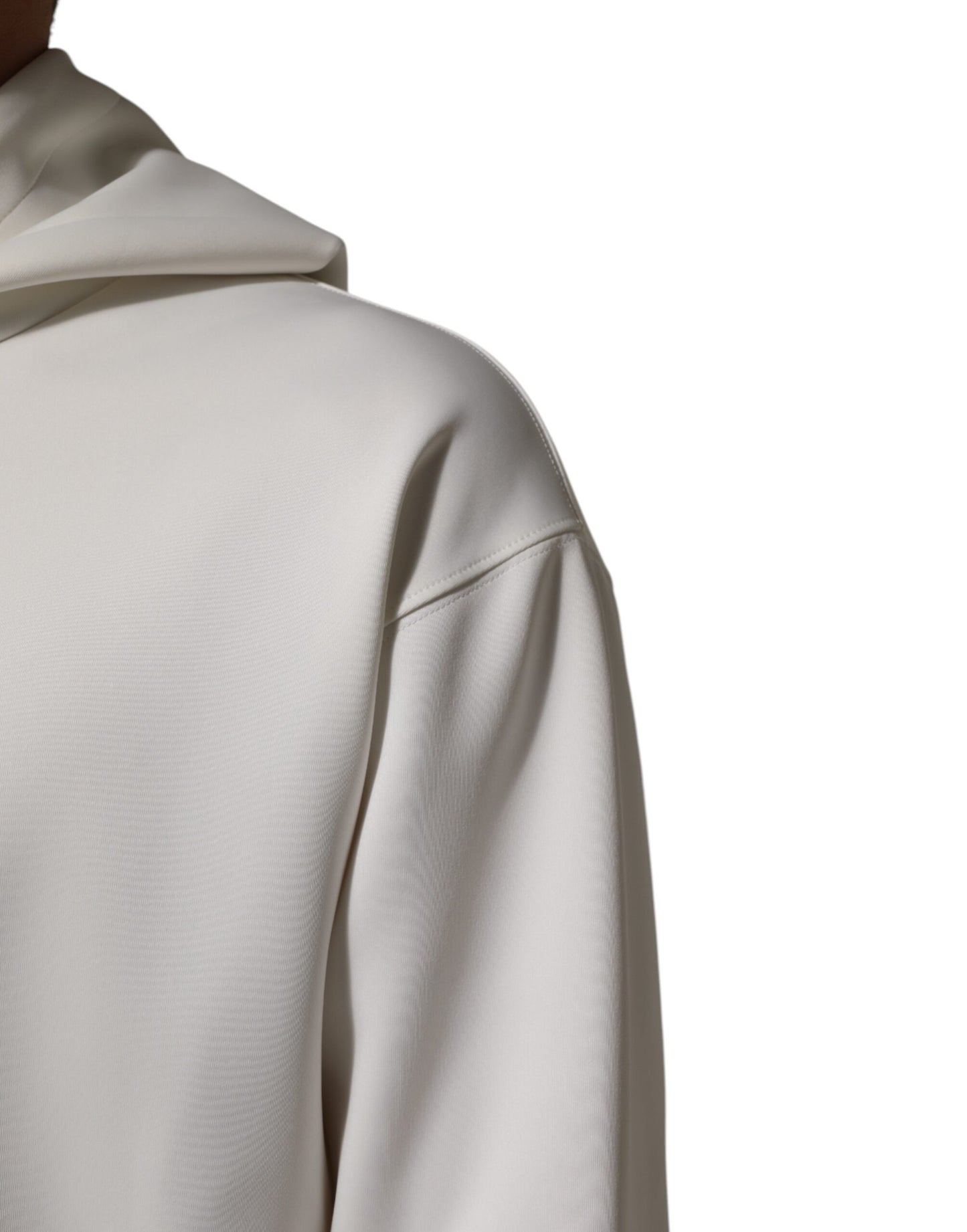 Dolce &amp; Gabbana Weißes Logo-Kapuzenpullover für Herren