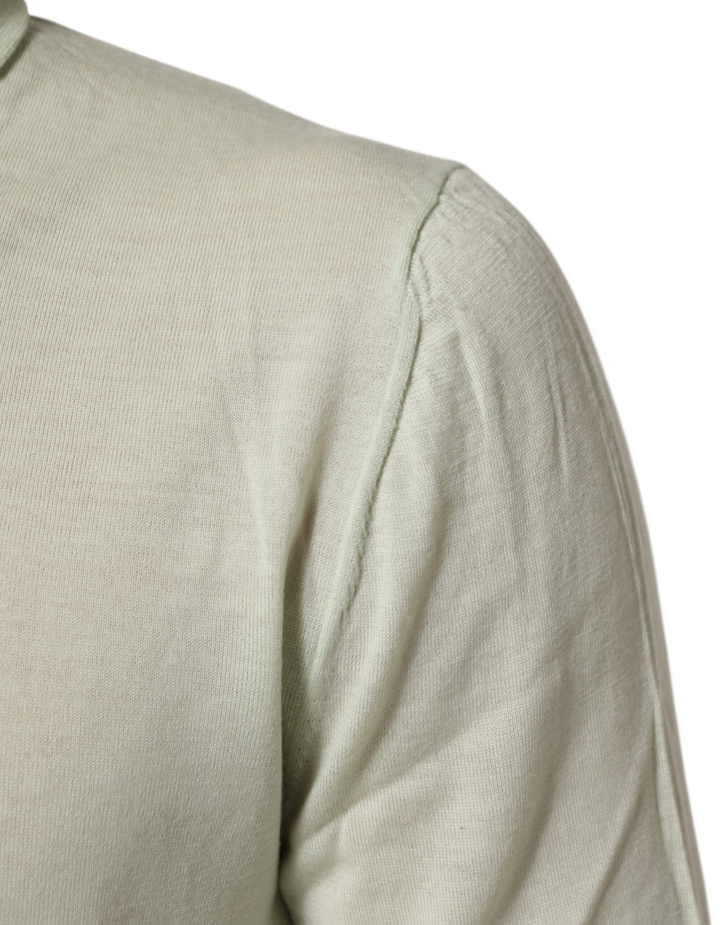 Dolce &amp; Gabbana Hellgrüner Rollkragenpullover mit Logo