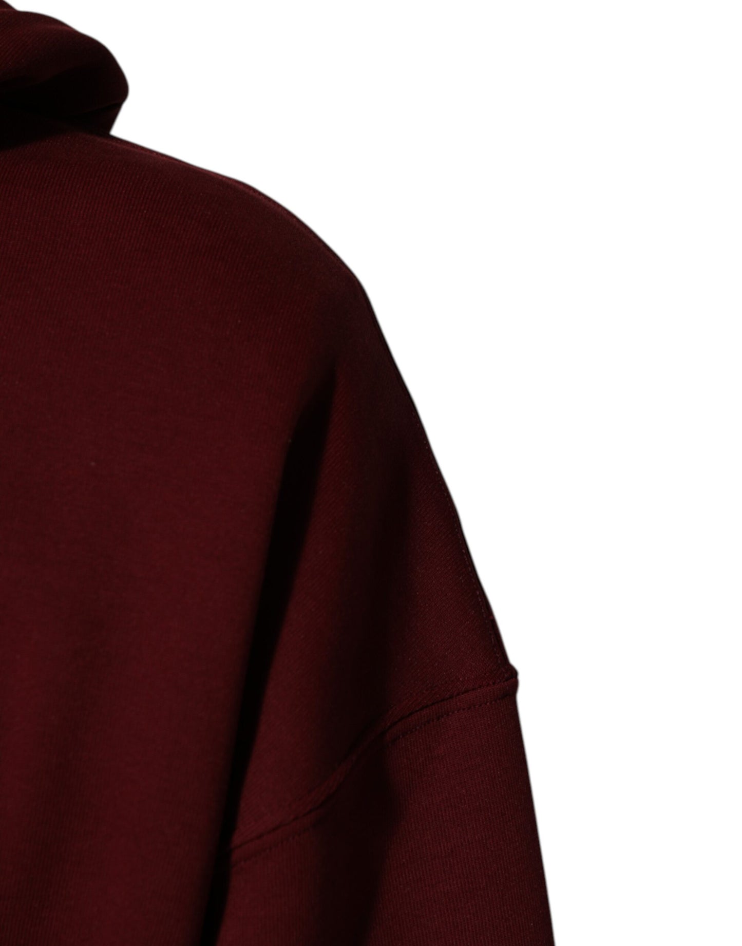 Dolce &amp; Gabbana Kastanienbraunes Kapuzensweatshirt mit geprägtem Logo