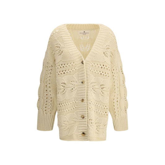 Ermanno Scervino Cardigan aus beigefarbenem Kaschmir