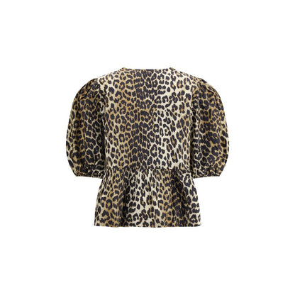 Ganni Multicolor Cotton Pattern Shirt