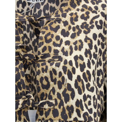 Ganni Multicolor Cotton Pattern Shirt