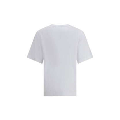 Maison Kitsuné Weißes Baumwoll-T-Shirt