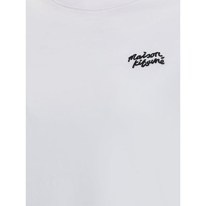Maison Kitsuné Weißes Baumwoll-T-Shirt