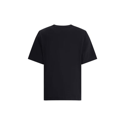 Maison Kitsuné Schwarzes Baumwoll-T-Shirt