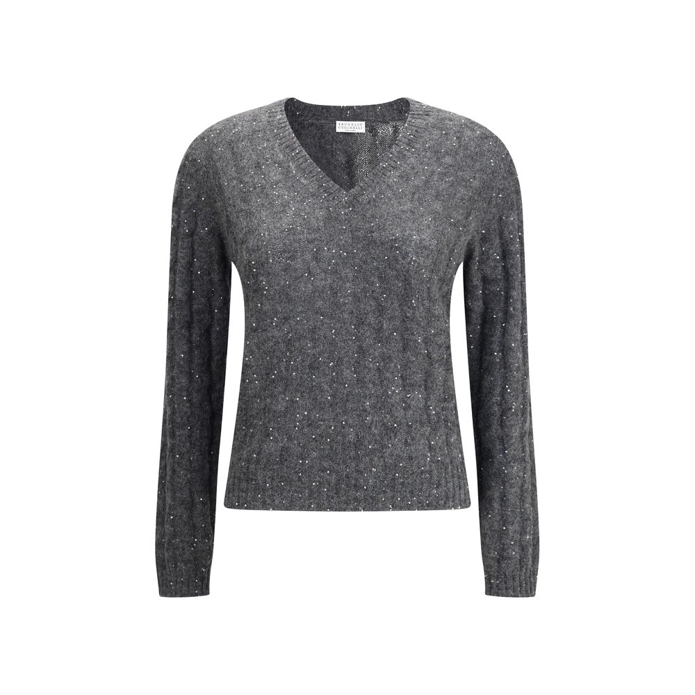 Brunello Cucinelli Dazzling Cable's Pullover aus Mohair, Baumwolle und Wolle