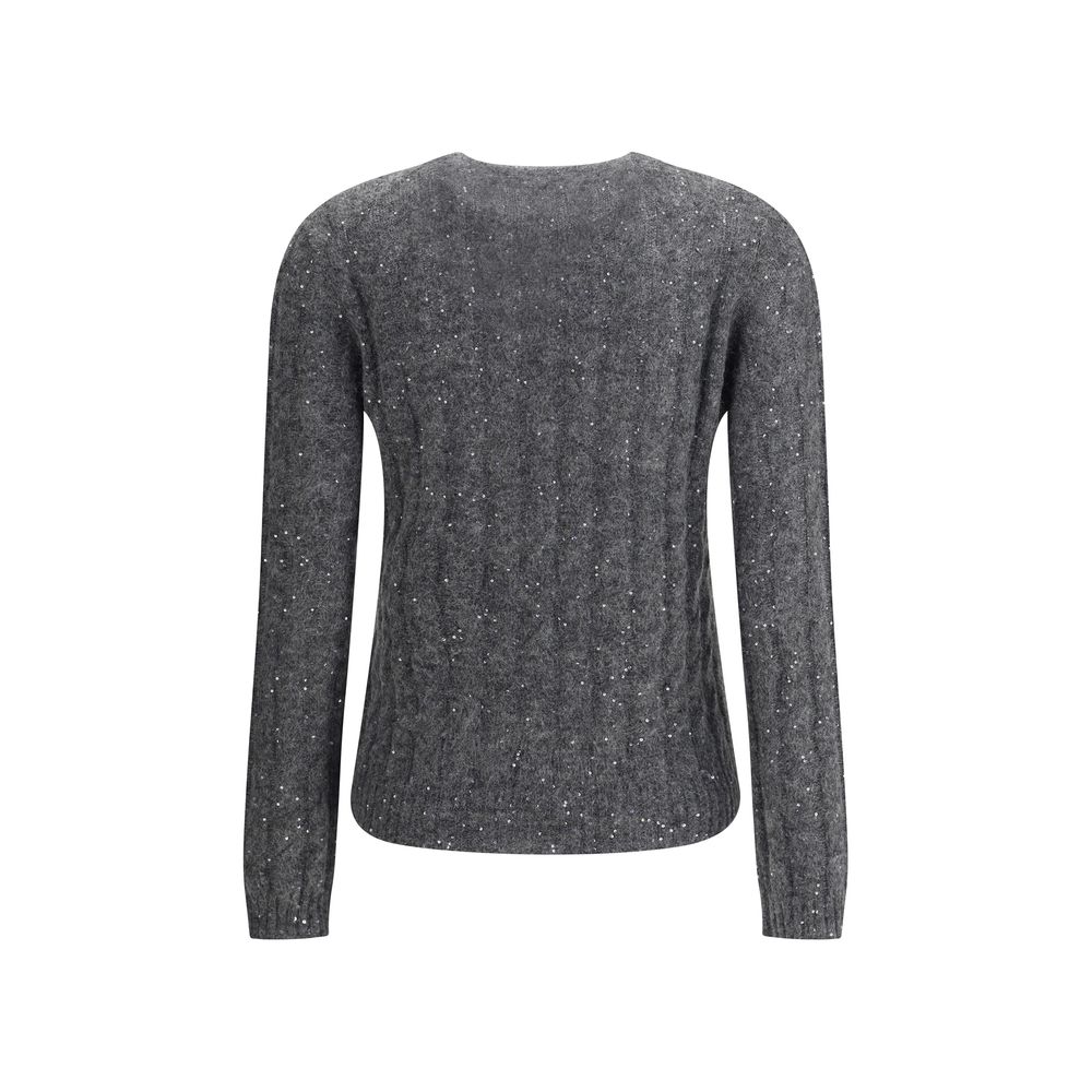 Brunello Cucinelli Dazzling Cable's Pullover aus Mohair, Baumwolle und Wolle