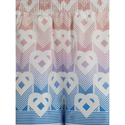 Casablanca Multicolor Silk Bermuda Shorts