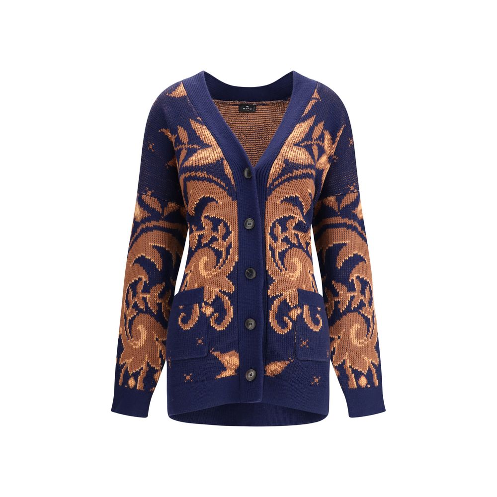 Etro Woll-Jacquard-Cardigan