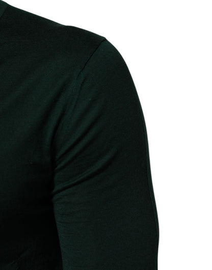 Dolce &amp; Gabbana Dunkelgrüner Button-Down-Cardigan für Herren