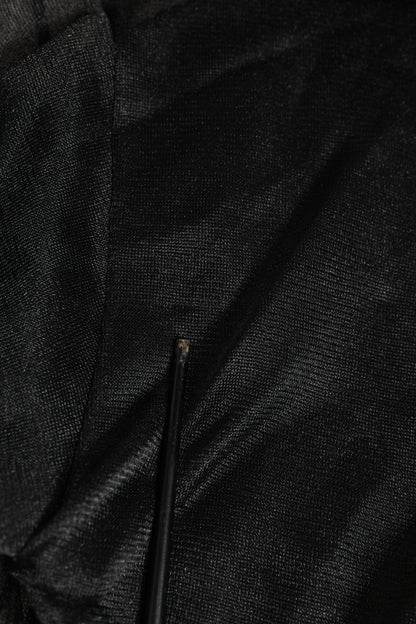 Dolce &amp; Gabbana – Schwarzes Sweatshirt mit Rundhalsausschnitt und Logo aus Polyester