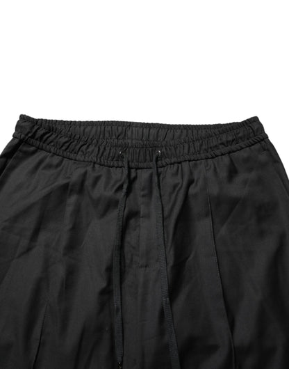 Dolce &amp; Gabbana Schwarze Jogginghose mit Kordelzug für Herren