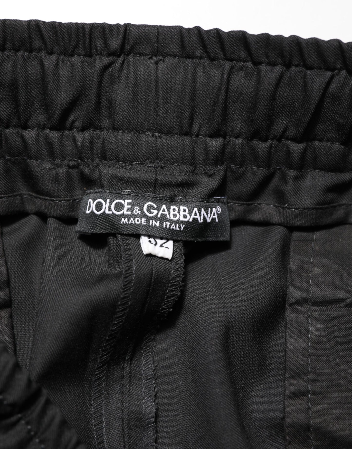 Dolce &amp; Gabbana Schwarze Jogginghose mit Kordelzug für Herren