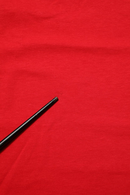 Dolce &amp; Gabbana Rotes Goodluck 2023 Baumwoll-T-Shirt mit Rundhalsausschnitt