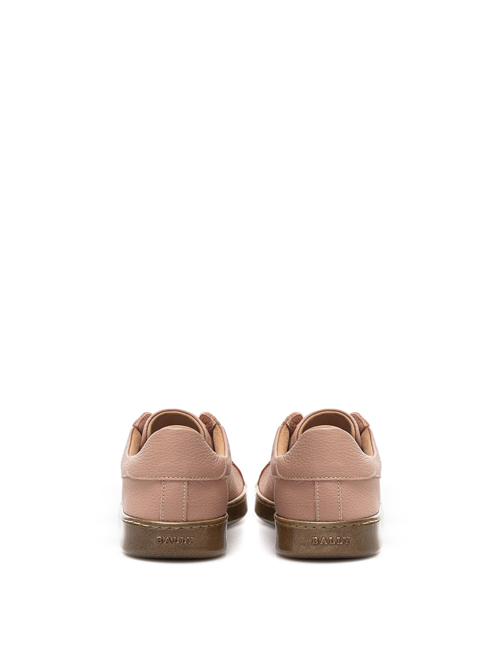Bally Pink Leather Low Top Sneakers