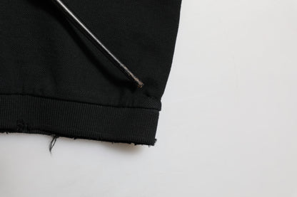 Dolce &amp; Gabbana – Poloshirt aus schwarzer Baumwolle mit Grafikdruck