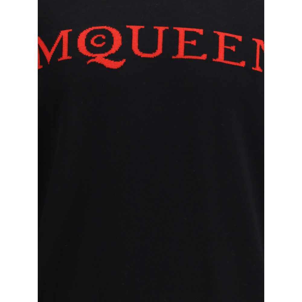 Alexander McQueen Wollpullover mit Logo