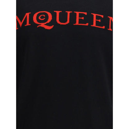 Alexander McQueen Wollpullover mit Logo